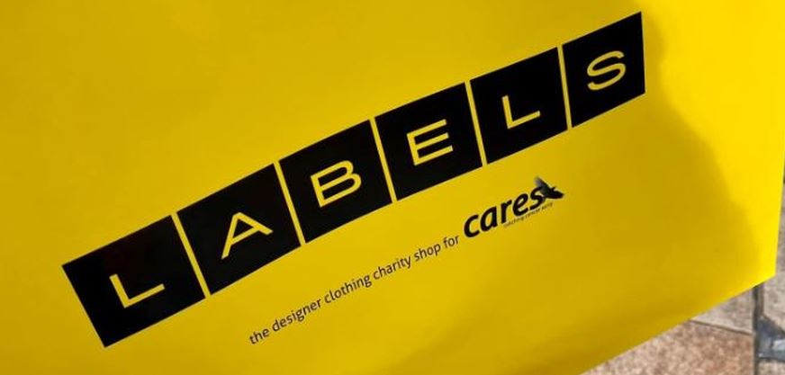 Labels for Cares shopping bag