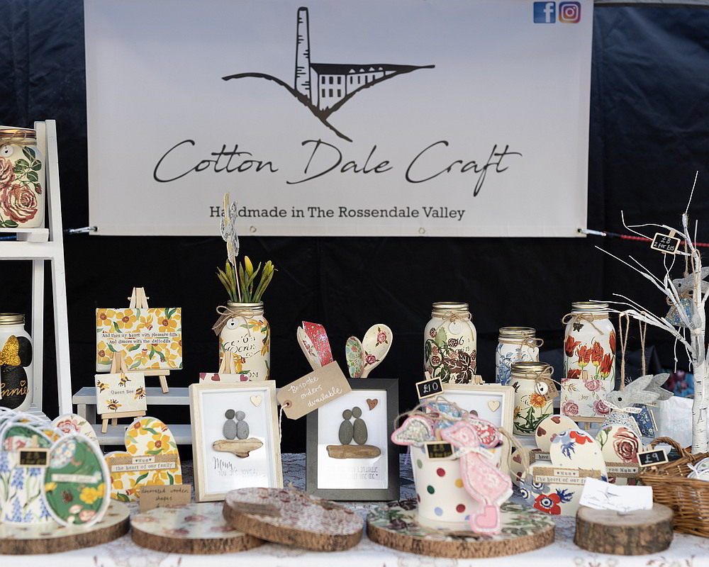 Craft trader at the Burnley Artisan Market