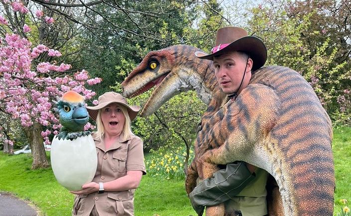 Vinnie the Velociraptor will be making an appearance in Burnley this summer