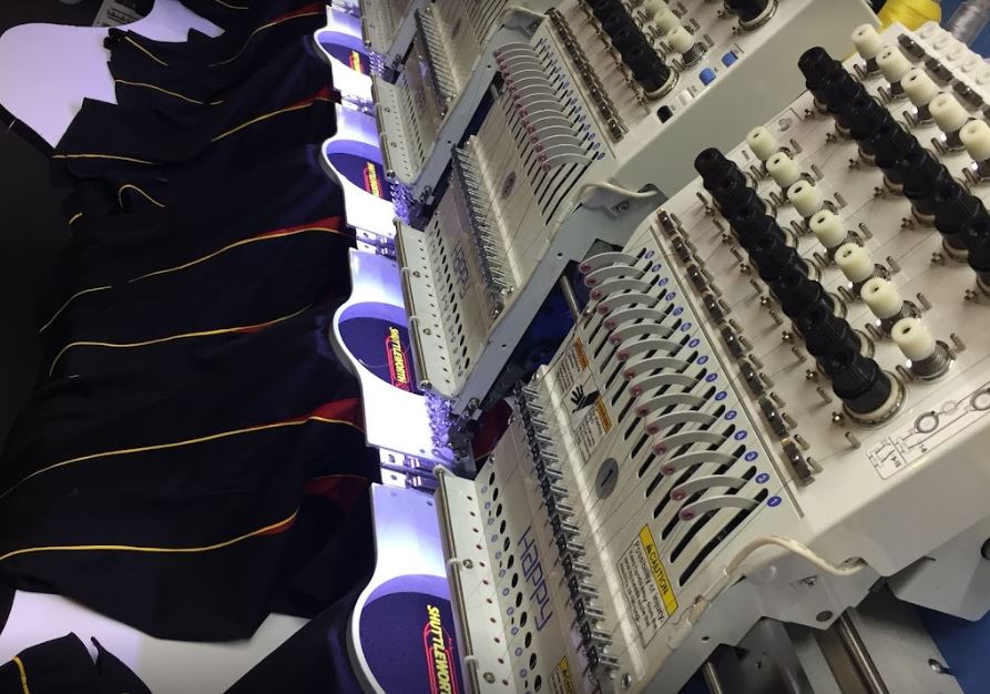 Embroidery at Moonline Uniforms