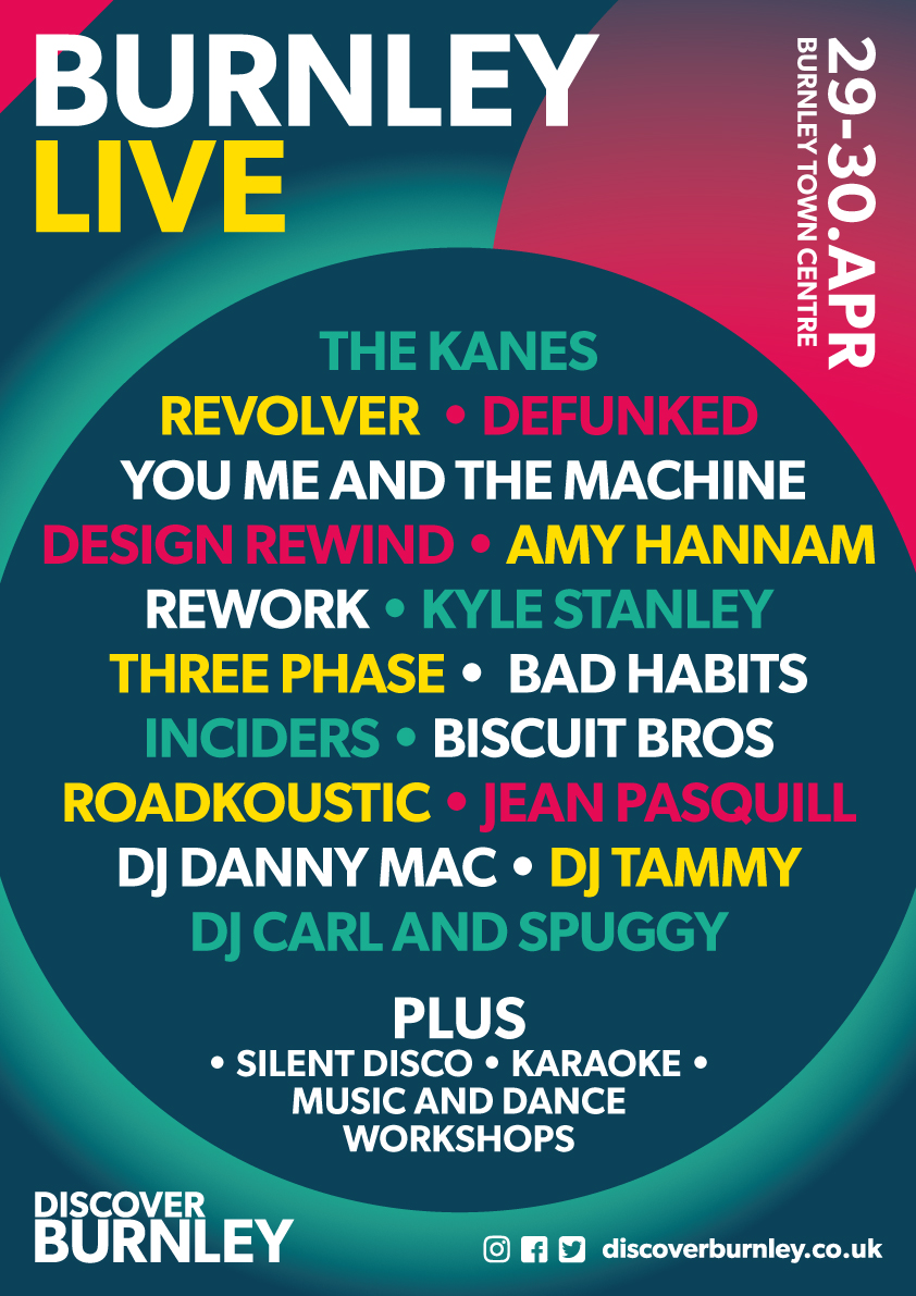 Burnley Live | 29th-30th April | Live Music + Silent Disco!