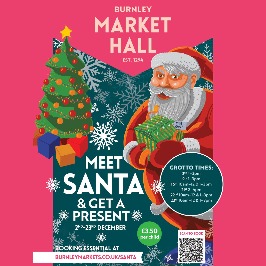 Meet Santa and Get a Present at Burnley Market Hall
