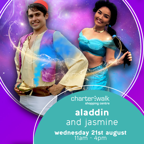 Aladdin and Jasmine performances and meet and greets