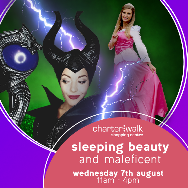 Sleeping Beauty and Maleficent performances and meet and greets