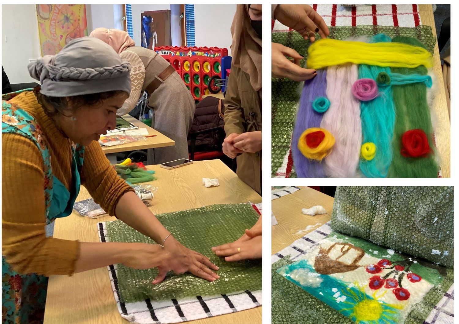 Felt making with Aysha Yilmaz