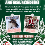 Festive Wonderland - Santa Clause and real Reindeers