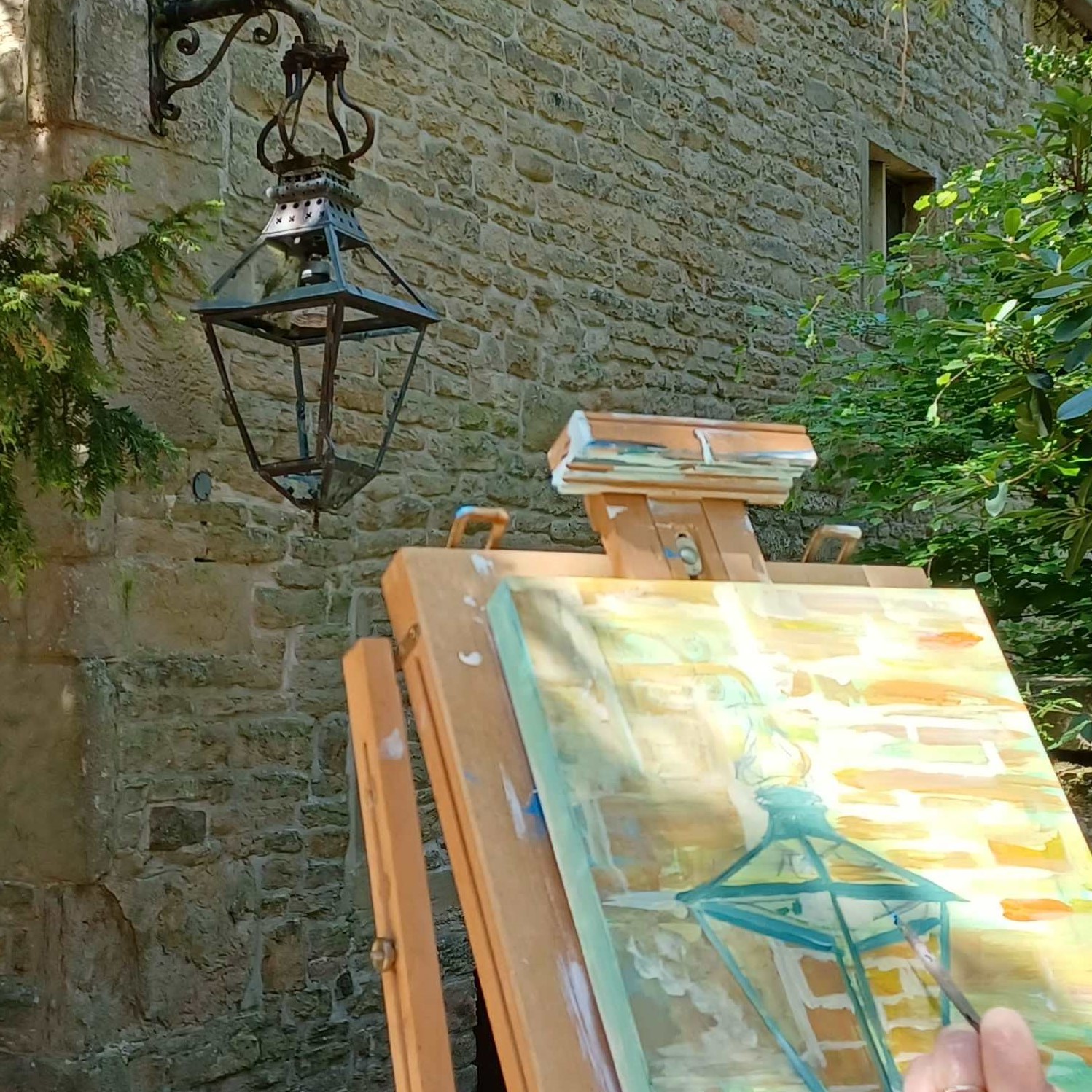 Painting Padiham at Gawthorpe Hall