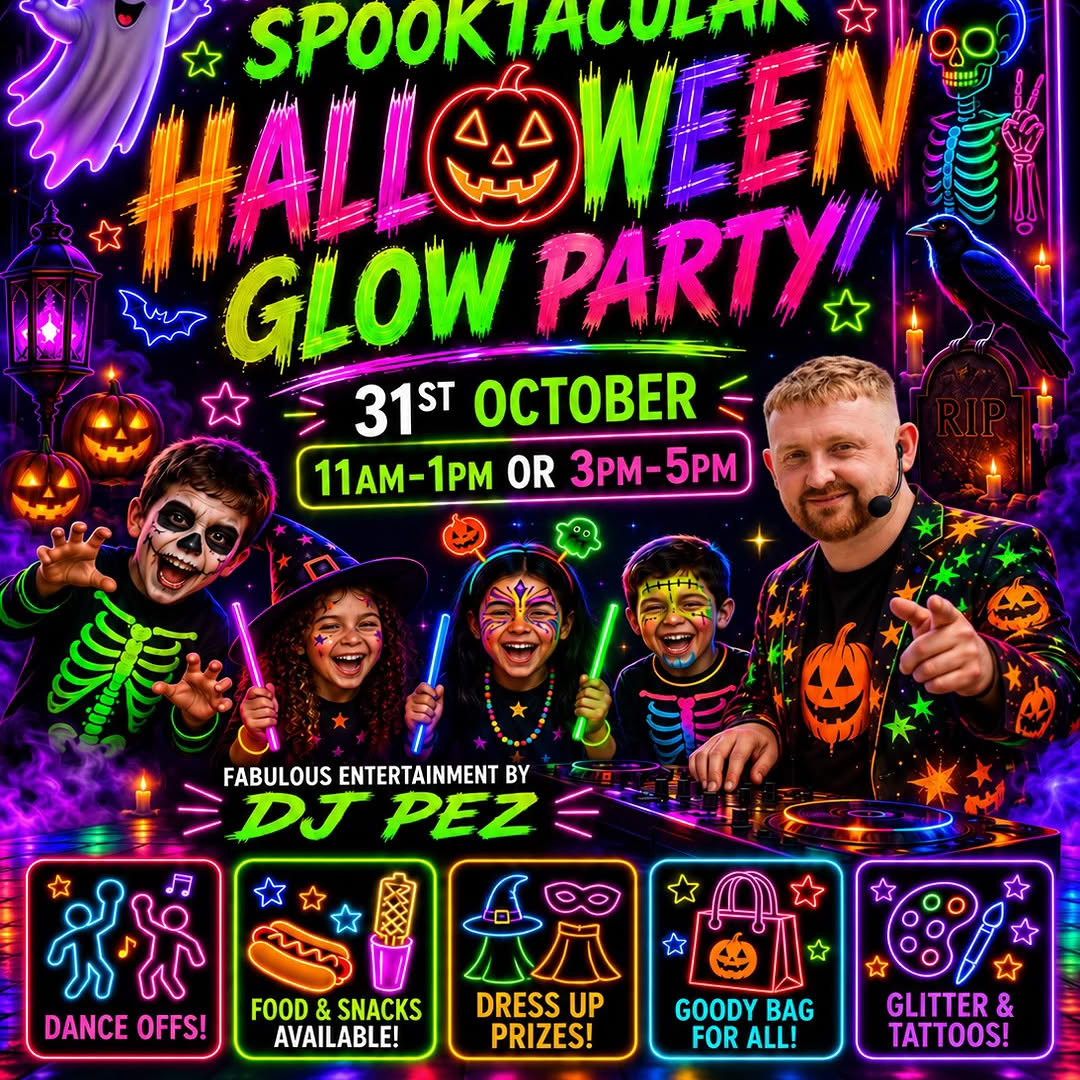 🎃 SPOOKTACULAR FAMILY HALLOWEEN GLOW PARTY! 👻